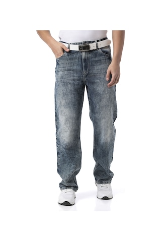 Cd903 Men S Baggy Fit Jeans Blue
