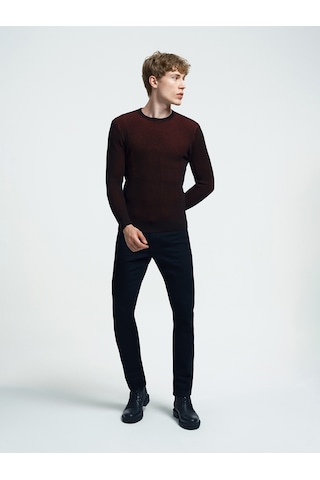 Regular Fit Erkek Kazak Bordo