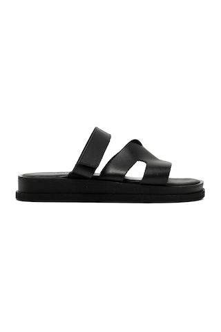 19 Black Terlik Kadın 26224 Myconian 2025 Greek Sandal Siyah