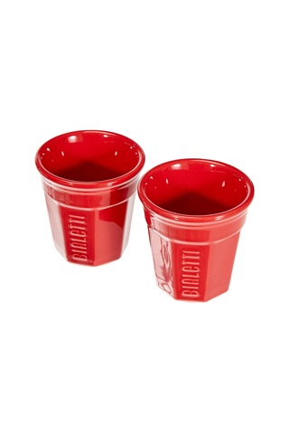 Bialetti - Set Mini Express: Ocak Üstü Espresso Pişirici + 2 Cups - Renk Kırmızı Sku: Smg8690010572554