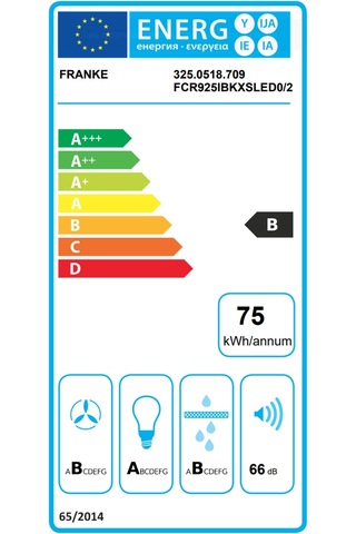 Franke Mythos FCR 925 I TC BK XS Ada Tipi 90 CM Davlumbaz