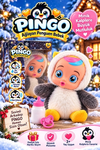 Ağlayan Penguen Bebek 02 - Çok Renkli