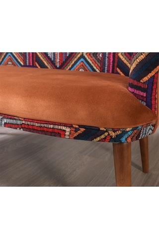 Bienvelle Turuncu Çay Seti İkili Koltuk (Balkon, Salon, Cafe, Ofi