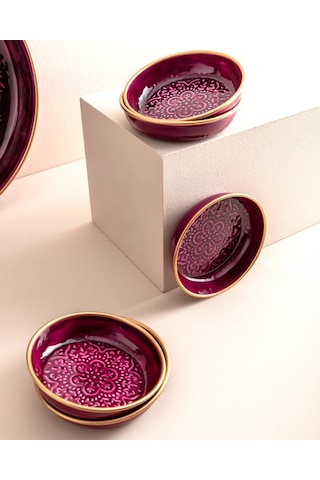 Madame Coco Rosalie 6 Parça Tabak Seti - Bordo 8682116925891 Kırmızı