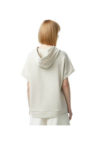 Nautica Kadın Relaxed Fit Kısa Kollu Sweatshirt - Bej Bej