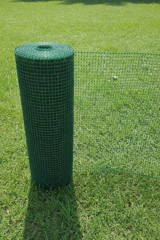 Plastik Yeşil Dekoratif Bahçe Çiti Perde Balkon Filesi 20 Mm Göz Kedi Filesi Kümes Filesi Çiti