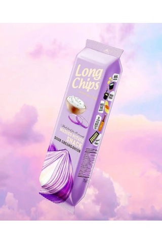 Long Chips Soğan Ve Ekşi Krema Aromalı Patates Cipsi 75 G 2 Adet