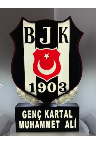 Siyah Beyaz Ledli Lamba