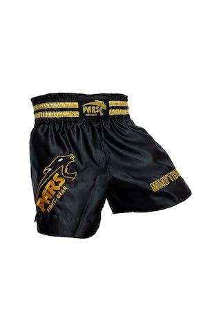 Pars Muay Thai Şortu Nakışlı Siyah PRS-1104