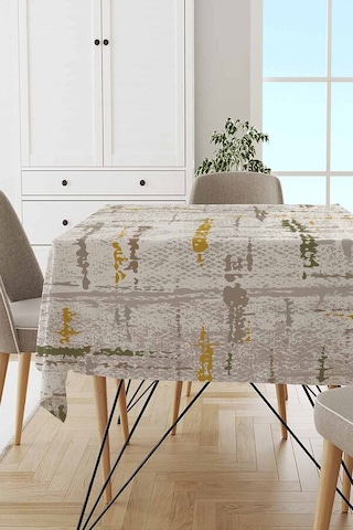 Sarı Vintage Dokuma Leke Tutmaz Masa Örtüsü Mso407n11