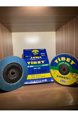 Flap Zımpara Disk 180X22 120 Kum Zirkonyum İnox 10 Adet Fiyatıdır