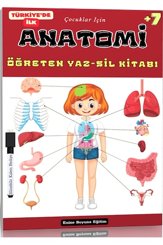 Çocuklar İçin Anatomi Öğreten Yaz-sil Kitabı