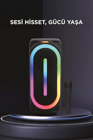Torima D63 2x8 50 W Güçlü Bass Rgb Işıklı Bluetooth Hoparlör (İthalatçı Garantili)