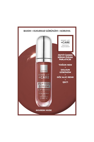 Avon Peptit Serum Lip Gloss Nourish Nude