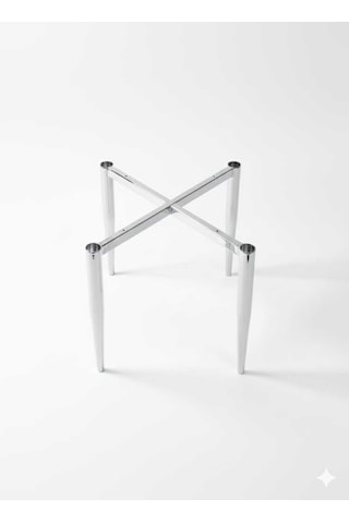 Özcan Metal 6 Adet Metal Sandalye Ayağı Gümüş