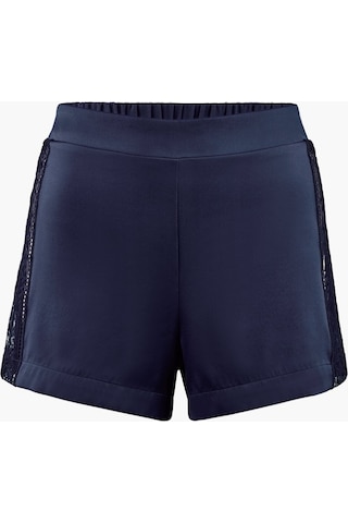 Aubade Midnight Whisper Shorty Dantelli Stretch Ipek Şort Külot Mavi