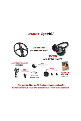 Xp Deus 2 Dedektör- Dönüşüm Paketi - 28cm Fmf Başlık, Ws6 Master