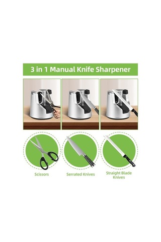 Tongxida 3'ü 1 Arada Bıçak Bileyici, Tungsten Çelik, Renkli Mutfak Aracı Çok Renkli