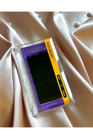 Premium Profesyonel İpek Kirpik C Kıvrım 0.07 Kalınlık 15mm