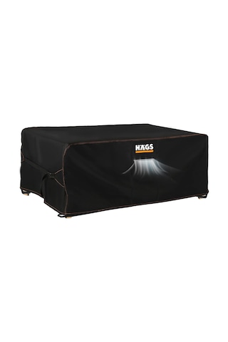 Haegs Bahçe Mobilyası Örtüsü, 200-160-74cm, Su Geçirmez, Dış Mekan Masa Ve Sandalye Örtü Branda Siyah