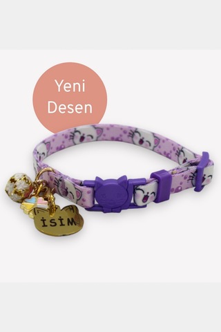 Caramelos Güvenlik Kilitli Kedi Tasması, Isimli Kedi Tasması Llkk