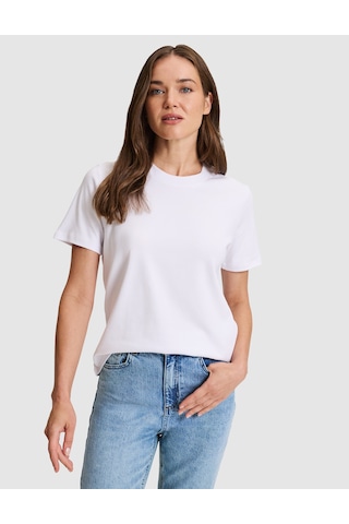 Pierre Cardin Beyaz Regular Fit Basic Tişört 50331306 Vr013