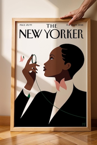 The New Yorker Çerçeveli Tablo February 12 2018 - New York Bakışı Tablosu