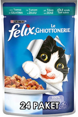 Felix Ton Balıklı Yetişkin Kedi Konservesi Pouch 85 Gr X 24 Adet