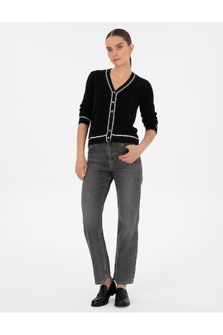 Pierre Cardin Kadın Siyah Hırka Triko 50316344-vr046 Siyah