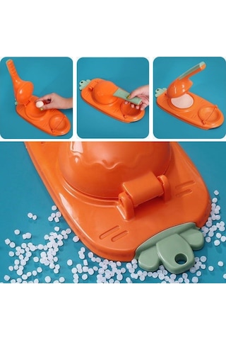 Buffer Havuç Tasarımlı Şık Pratik Börek Mantı Hamuru Presleme Börek Yapma Kalıbı Çok Renkli