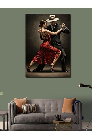 Kanvas Tablo Tango Tutkusuyla Dans 50cmx70cm