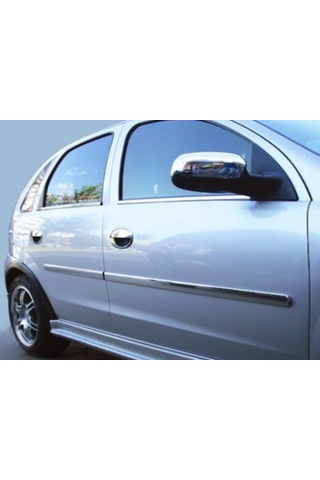 Opel Corsa C Krom Cam Çıtası 4 Prç P.çelik 2000-2007 Arası