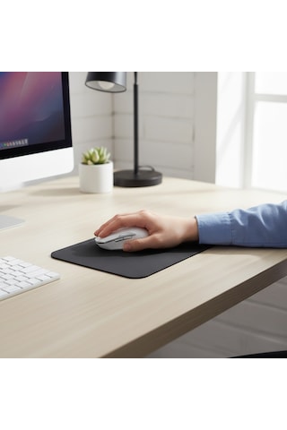 230x170x3 Mm Mouse Pad Kaymaz Non-slip Taban Pürüzsüz Bez Yüzey Siyah