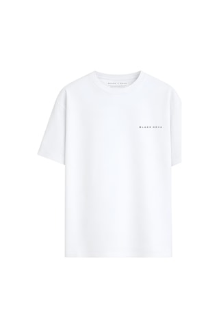 Black Nova Oversize Baskılı Unisex Tişört Legend Car Beyaz