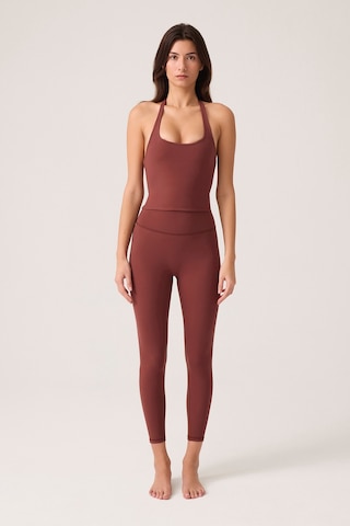 Los Ojos X Ece Bordo Yüksek Bel Spor Tayt Mono Leggings Bordo