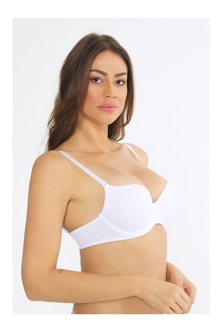 Missayza Çift Destekli Double Push Up Nurteks 1490 Sütyen BEYAZ