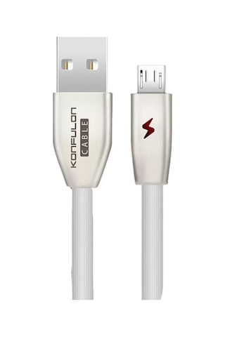 Mey Najmaddin S53 Led Işıklı Micro Usb Kablo 1m 3a - Beyaz Najmaddin Belirtilmemiş