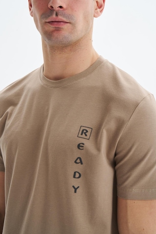 Arma Erkek Regular Fit Yazı Baskılı Süprem Bisiklet Yaka Tişört Y29344472402 Gri-bej G8 Gri