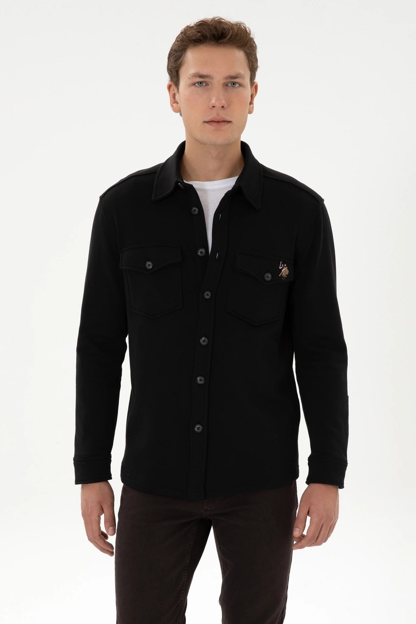 U.s. Polo Assn. Erkek Siyah Gömlek Örme 50316673-vr046 Siyah