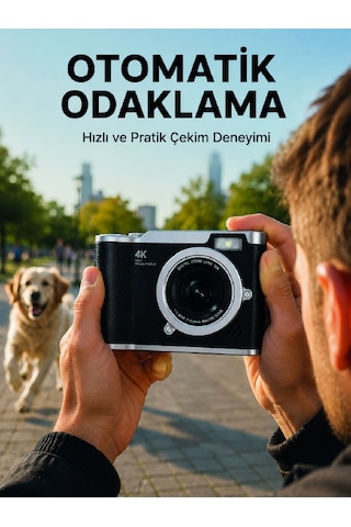 Taşınabilir Dijital Fotoğraf Makinesi Led Flaş Ve 18x Dijital Zoom