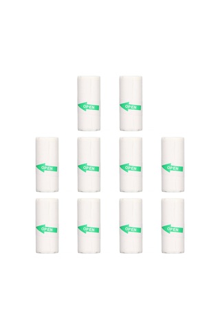 Moveevo 57x25mm Transparan Termal Yazıcı Kağıdı - Kendinden Yapışkan, Etiket/fotoğraf Yazdırma, 10'lu Paket 10 Rulo