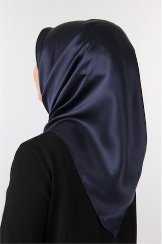 Aker Lacivert Taşlanmış Düz Ipek Eşarp 7747758 - 321