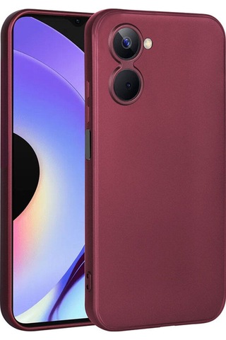 Realme 10 4g Kılıf Zore Premier Silikon Kapak Mürdüm