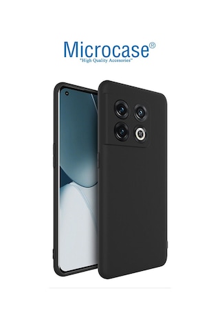 Oneplus Ace Pro 5G - Oneplus 10T Matte Serisi Silikon Kilif-Siyah 559230212