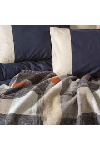 Cotton Box Comfy Pamuk Battaniyeli Çift Kişilik Nevresim Takımı Lacivert
