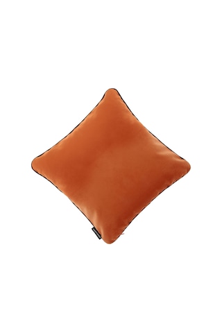 Biyeli Kırlent Yastık Kılıfı Turuncu Renk 45x45