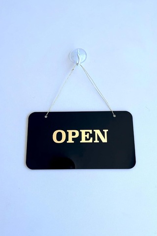 Open/closed Kapı Tabelası Tüm İşletmeler İçin Şık Ve Sade Tasarım