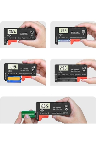 168 Pro Dijital Ekran Evrensel Pil Test Cihazı Taşınabilir Pil Kapasitesi Göstergesi Pratik