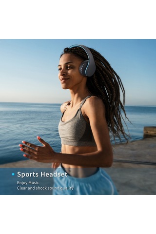 Dofolink Siyah-kırmızı Fırlatılabilir Spor Kulaklığı: Kablosuz Bluetooth, Mikrofon, Radyo Ve Kart Okuyucu Özellikli 4'ü Bir Arada Stüdyo Kulaklığı