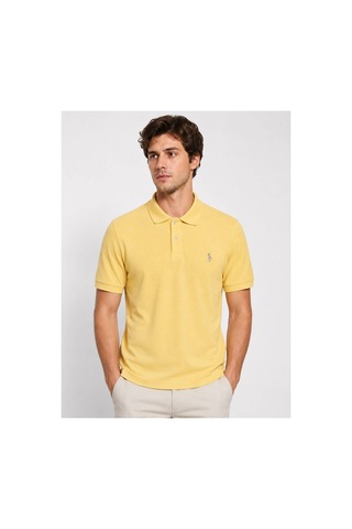 Neco Giyim Erkek Slim Fit Spor Polo Yaka Tişört Sarı